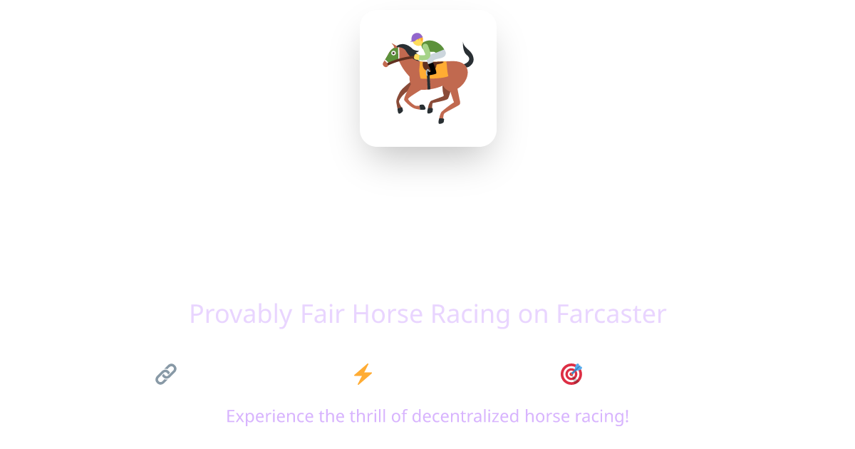 hashHorse - Mini App - Farcaster Mini Apps